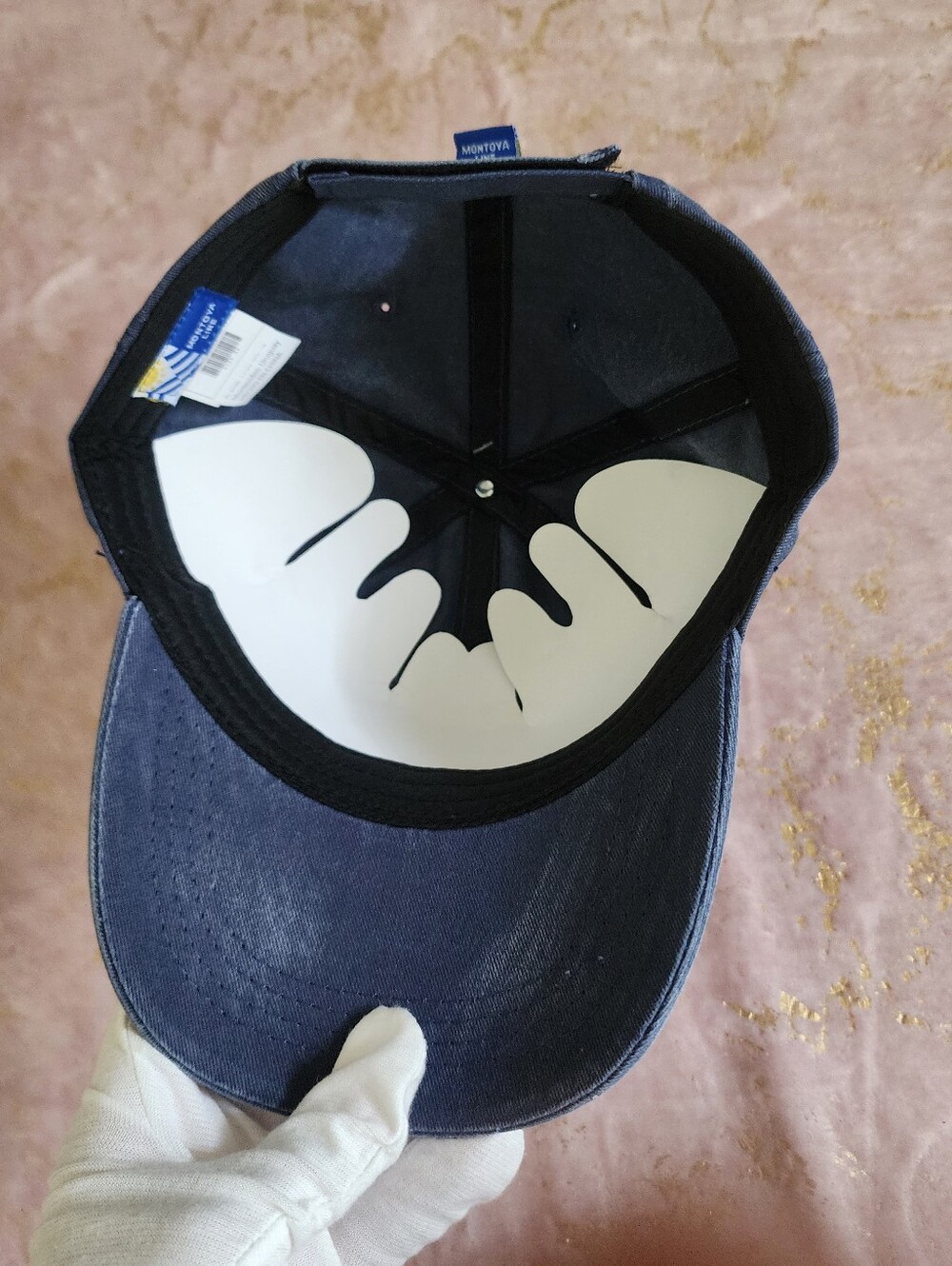 URUGUAY | Faded Blue Baseball Cap with Pink Patch - Picture 14 of 17